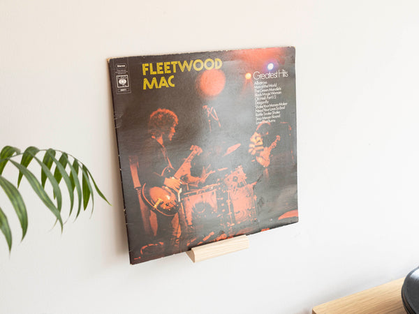 Hardwood Vinyl Record Shelf - 'Now Playing' Sleeve Display  | Gift for music lover